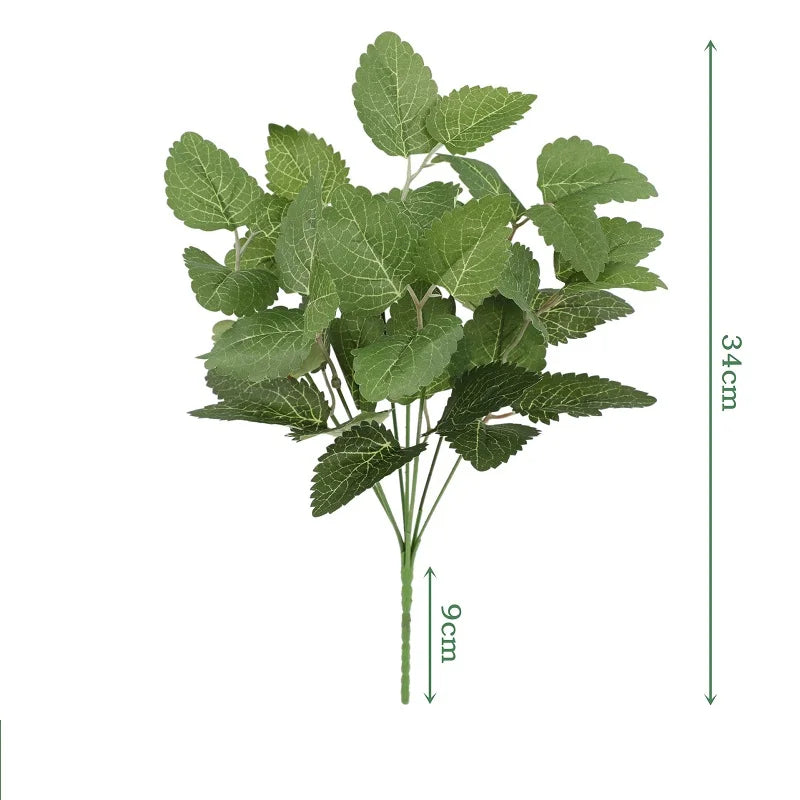 Artificial Silk Leaf Bundle – Fake Plants for Wedding & Home Decor