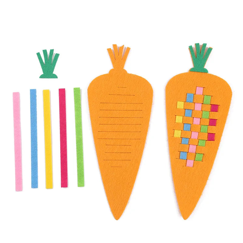 Children's Handmade Weaving Toys Cartoon Chicken Flower Fruit Fish