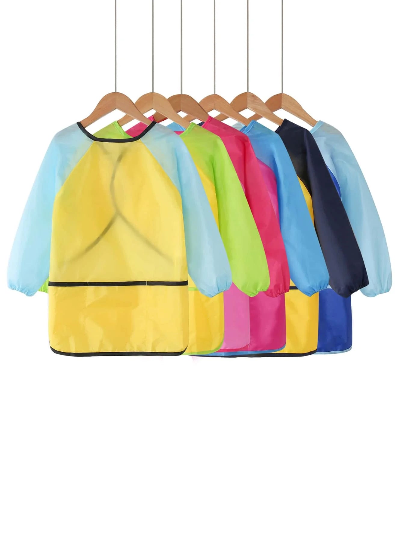Bview Art Waterproof Kids Painting Apron Smock Long Sleeve