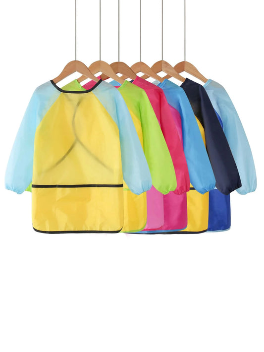 Bview Art Waterproof Kids Painting Apron Smock Long Sleeve Peaceful Pleasures Health and Wellness