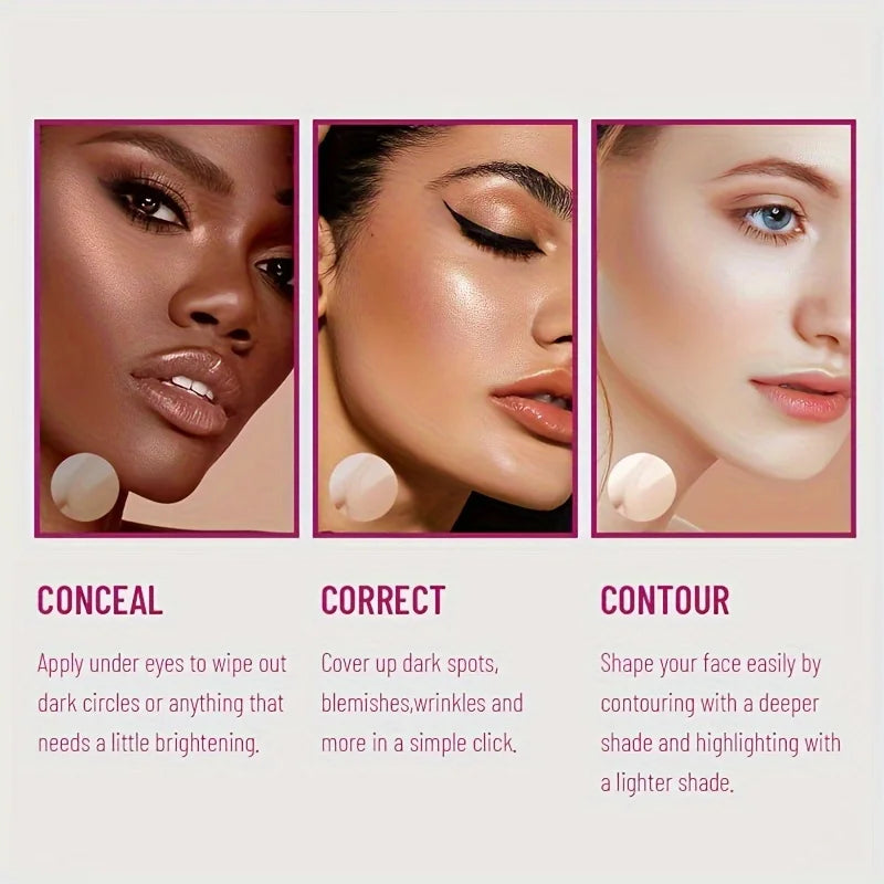 USHAS Sponge Tip Liquid Concealer – Long-Lasting, All Skin Types