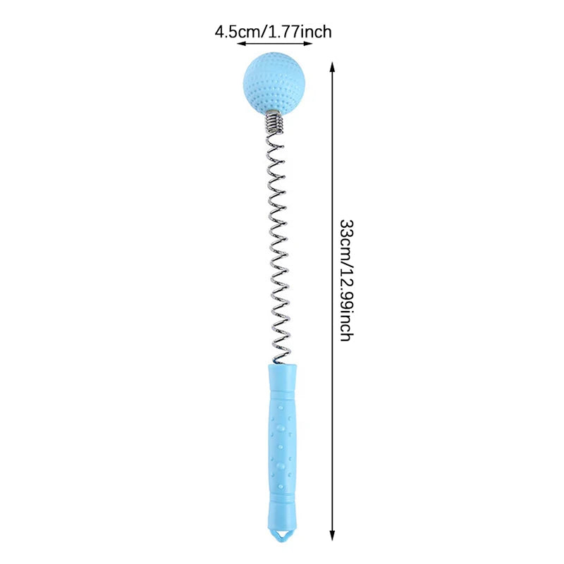 Manual Massage Hammer Stick Ball Body Massager Spring Elastic Knock Shoulder Arm Leg Hip Waist Whole Massage Tool Peaceful Pleasures Health and Wellness random color