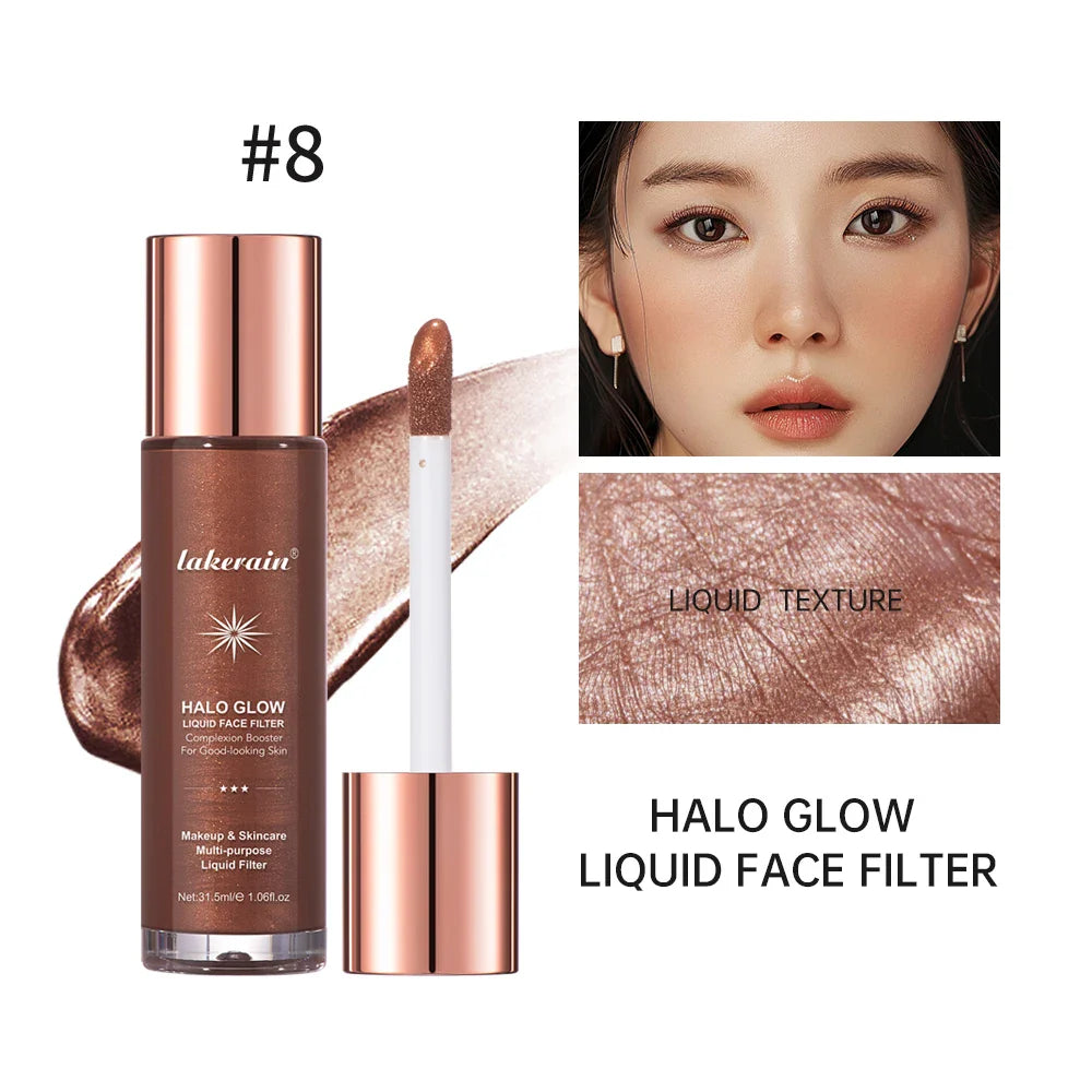 Halo Glow Liquid Highlighter – 8 Shades | Face & Body