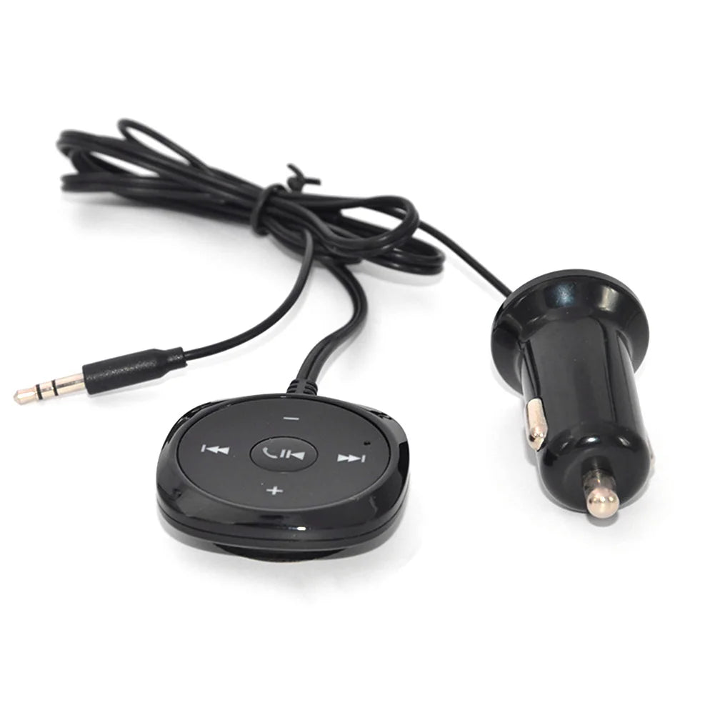 Car Bluetooth-compatible Audio Receiver Wireless Bluetooth-compatible Music Receiver for Car Stereo with AUX IN Auto Accessories Peaceful Pleasures Health and Wellness