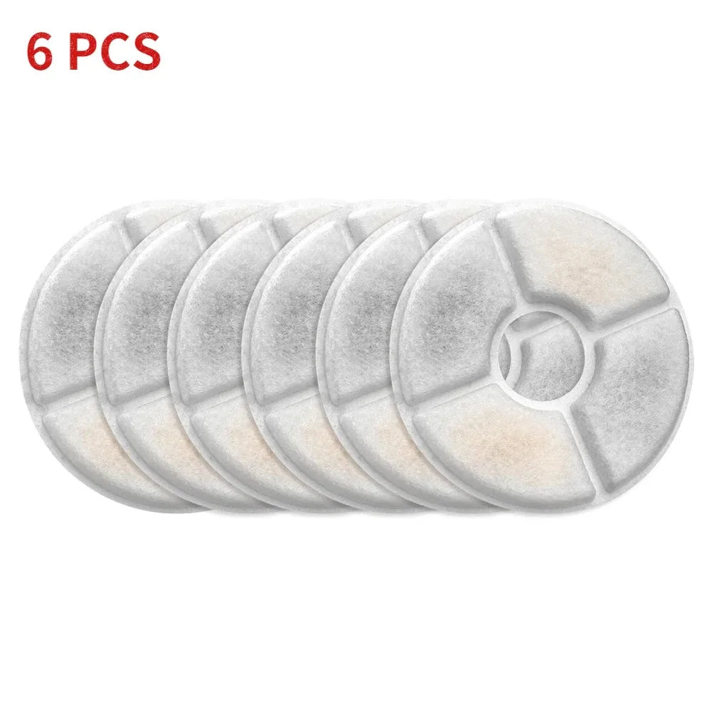 Replacement Filter For Cat Dog Water Drinking Fountain Activated Carbon Replaced Filters 6/12/24PCS Fountain Dispenser Feeders Peaceful Pleasures Health and Wellness 6PCS