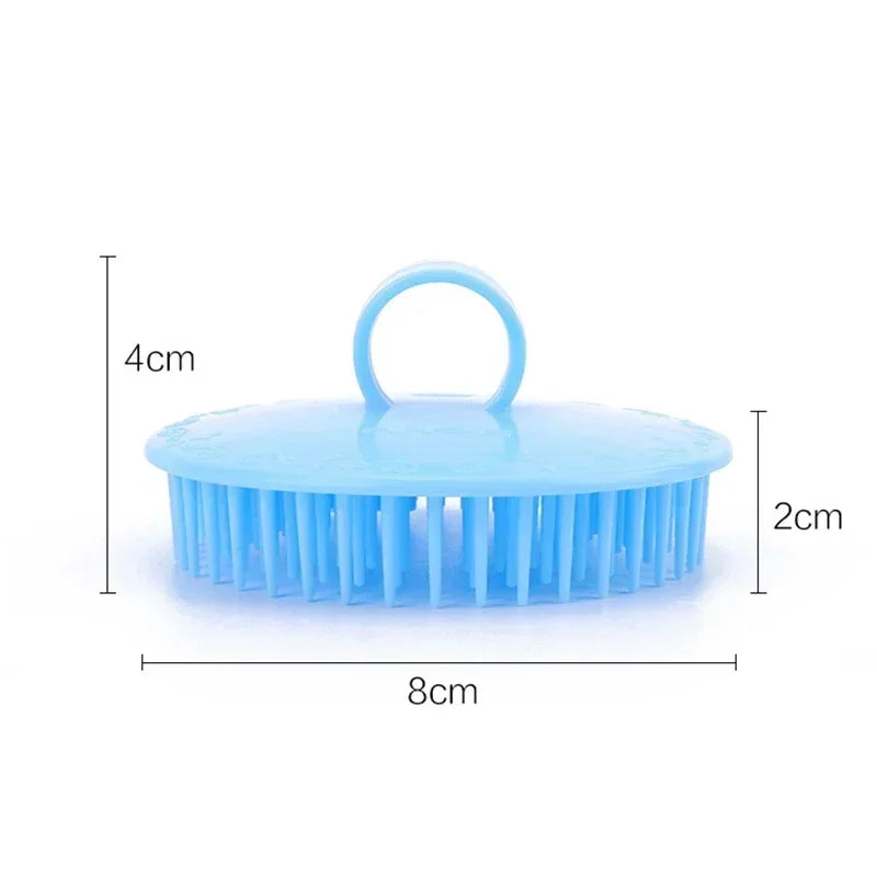 Soft Silicone Shampoo Brush Head Massage Brush Personal Care Bathroom Products Hair Washing Hair Scalp Massage Comb Peaceful Pleasures Health and Wellness