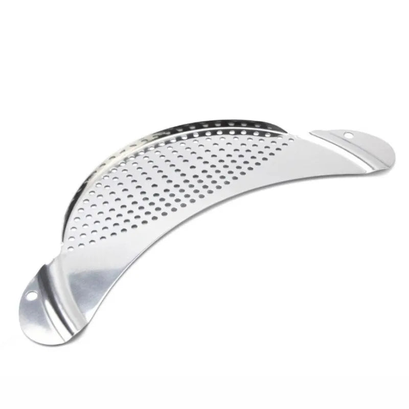 Kitchen Stainless Steel Pan Pot Strainer with Handle, Pasta Drainer, Colander Water Filter, Vegetable Drainer, Slag Separator Peaceful Pleasures Health and Wellness