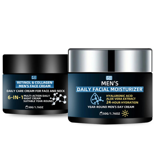 veérenae Men's Day & Night Moisturizing Cream Set | 2pcs Men's Face Moisturizer Oasis Select