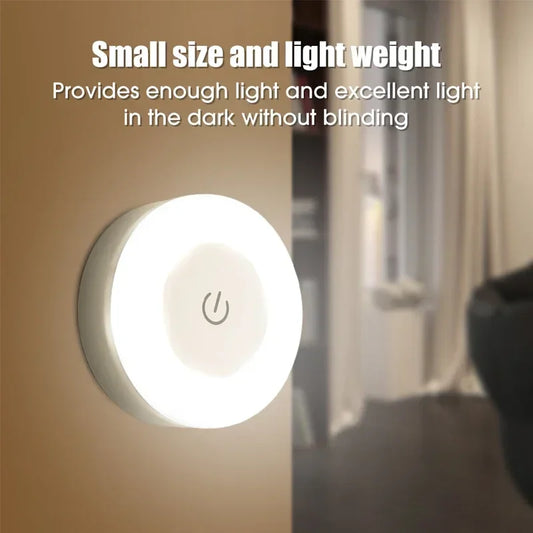 Touch LED Night Light | USB Rechargeable Magnetic Wall Lamp LED Night Light Peaceful Pleasures Health and Wellness