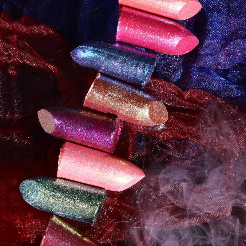 Metallic Glitter Velvet Lipstick – Waterproof Long-Lasting Shimmer