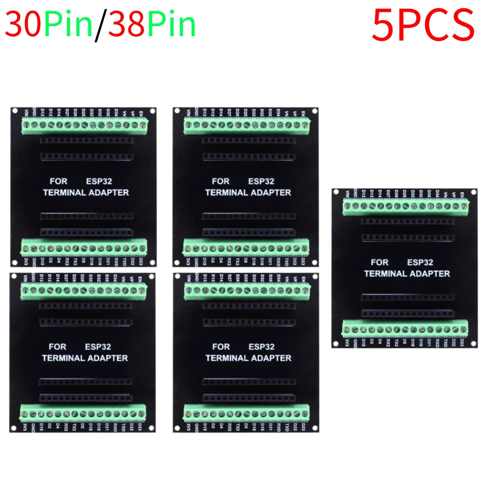 1-10PC Expansion Board for ESP32 CP2102 NodeMCU-32S Lua 30/38Pin GPIO 1 Into 2 Dual Core CPU GPIO WiFi Bluetooth Low Power Modul Peaceful Pleasures Health and Wellness 5PCS 30Pin