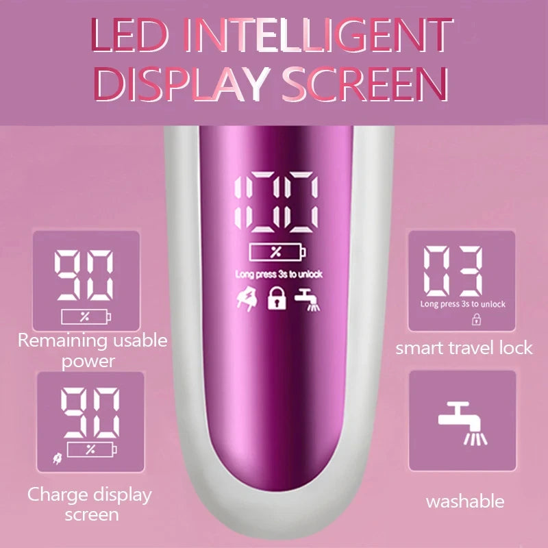HOMEFISH 3in1 Rechargeable Women Epilator For Body Electric Female Hair Removal Bikini Trimmer Leg Lady Shaver Callus Remover Peaceful Pleasures Health and Wellness