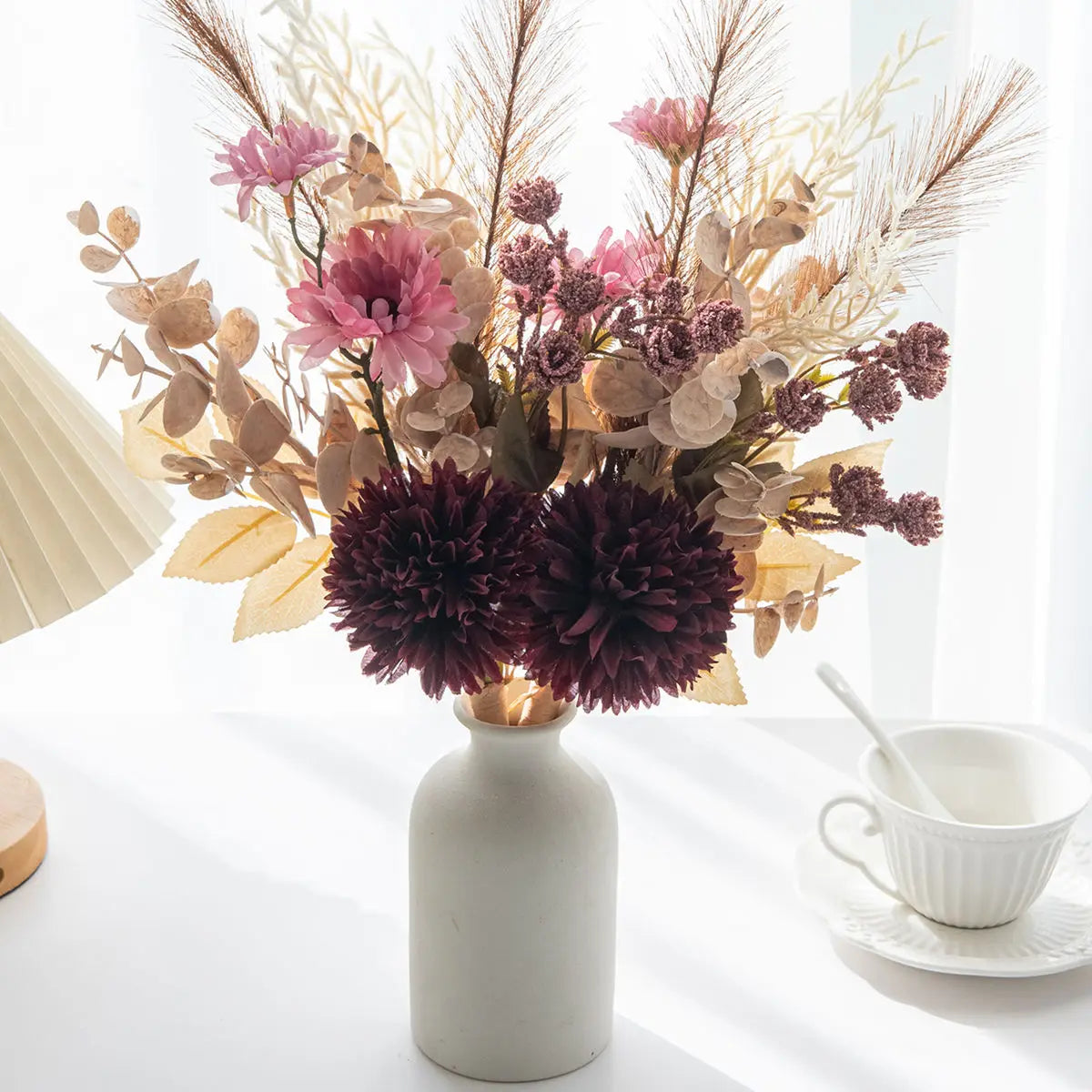 Silk Chrysanthemum Artificial Flower Bouquet | Wedding & Home