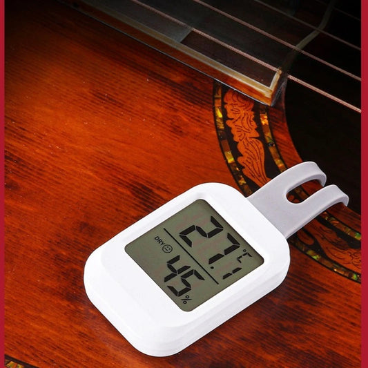 Mini Guitar Humidifier Portable Temperature Humidity Meter Gauge Peaceful Pleasures Health and Wellness