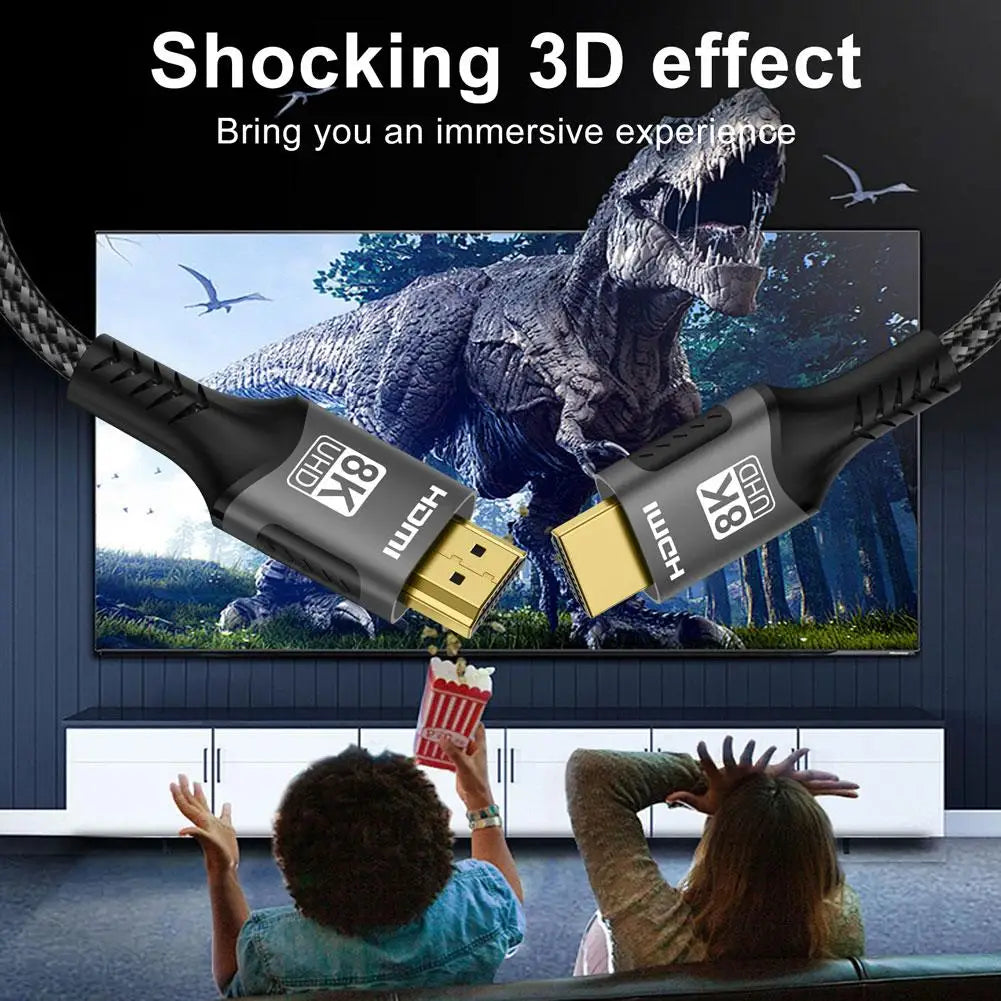 8K HDMI 2.1 Cable 96Gbps Braided | 4K@240Hz PS5 Xbox TV