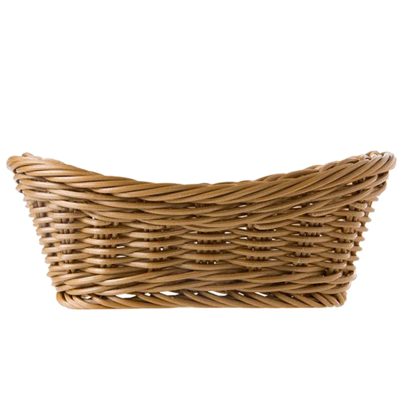 A36T-Wicker Woven Bread Basket Serving Basket Set Of 6,Storage Basket For Food Fruit Cosmetic Storage Table Top And Bathroom Peaceful Pleasures Health and Wellness