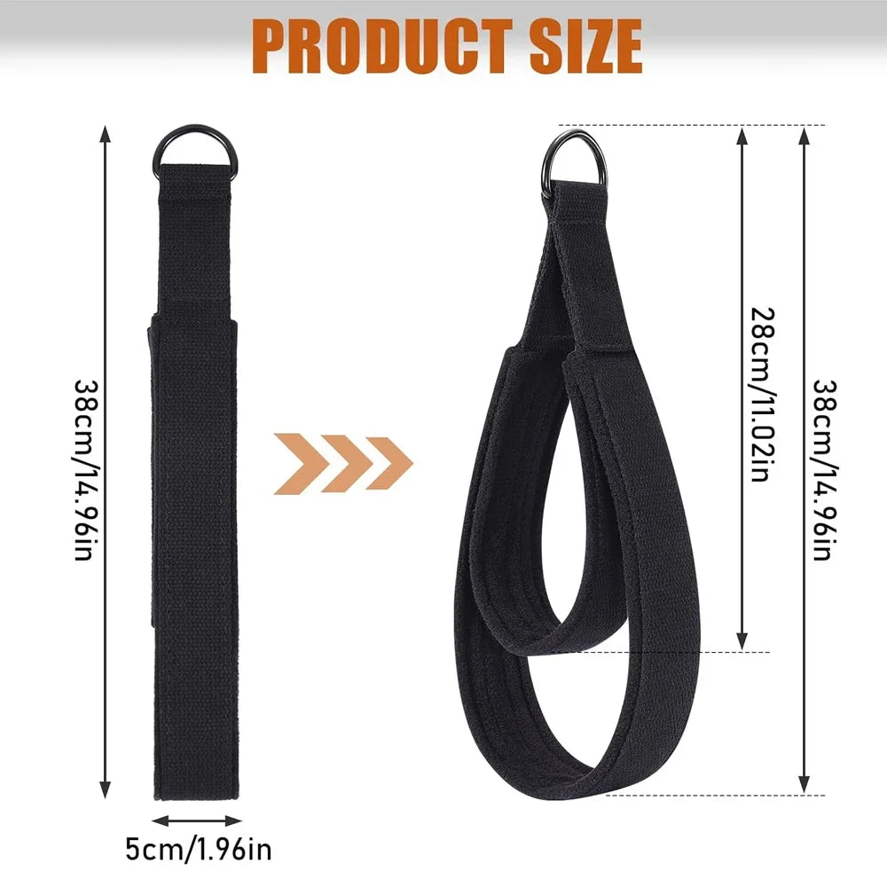 Double Loop Pilates Straps with D-Ring | Hand & Foot Strap