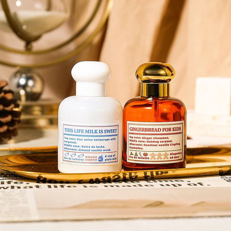 High-end Brand Perfume Long-lasting Fragrance Cream Gingerbread Sweet Christmas Fragrance Spray Gourmet Tune Daily Charm Perfume Peaceful Pleasures Health and Wellness Set 100ML