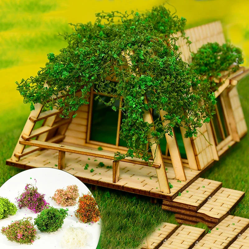 Miniature Vine Leaves Model – DIY Diorama Micro Landscape Kit