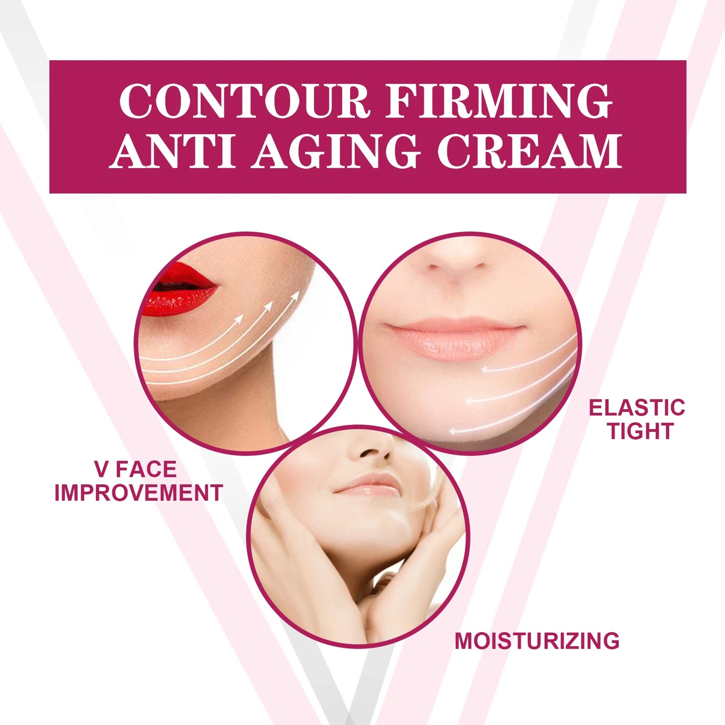 Facial Firming Cream Prevent Skin Sagging Remove Double Chin Increase Cell Elasticity Moisturize Lifting V-Face Massage Lotion Peaceful Pleasures Health and Wellness