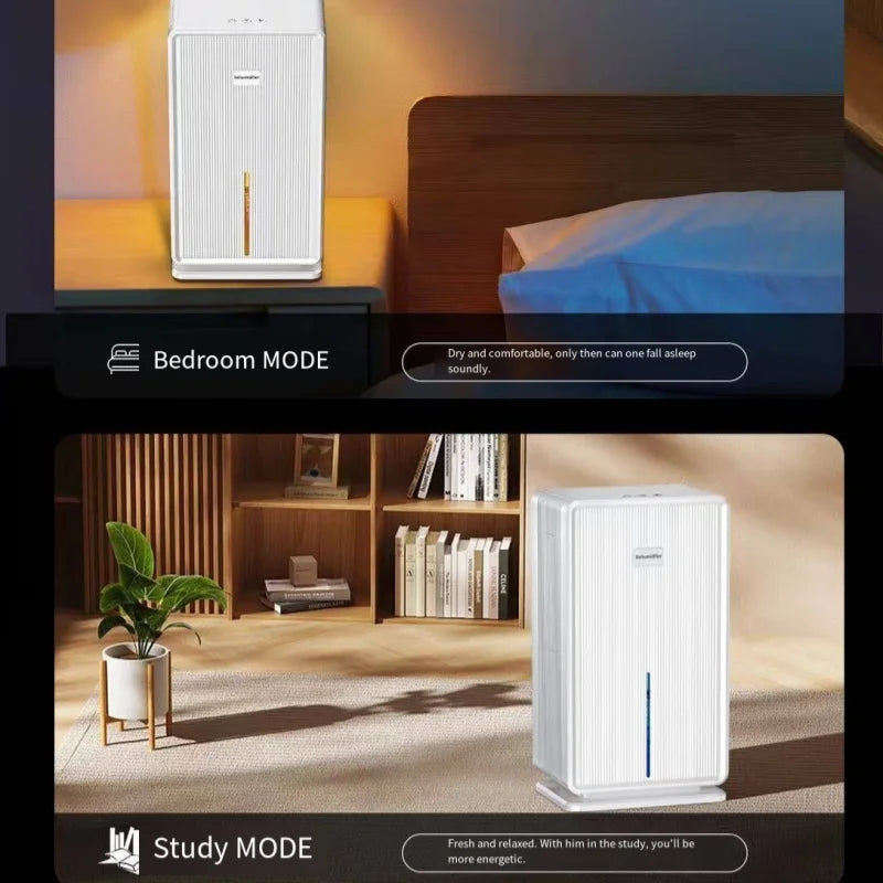 HOMEFISH Electric Air Dehumidifier Compressor For Bathroom Basement Air Dryer For Indoor Moisture Absorber Machine EU/US Peaceful Pleasures Health and Wellness