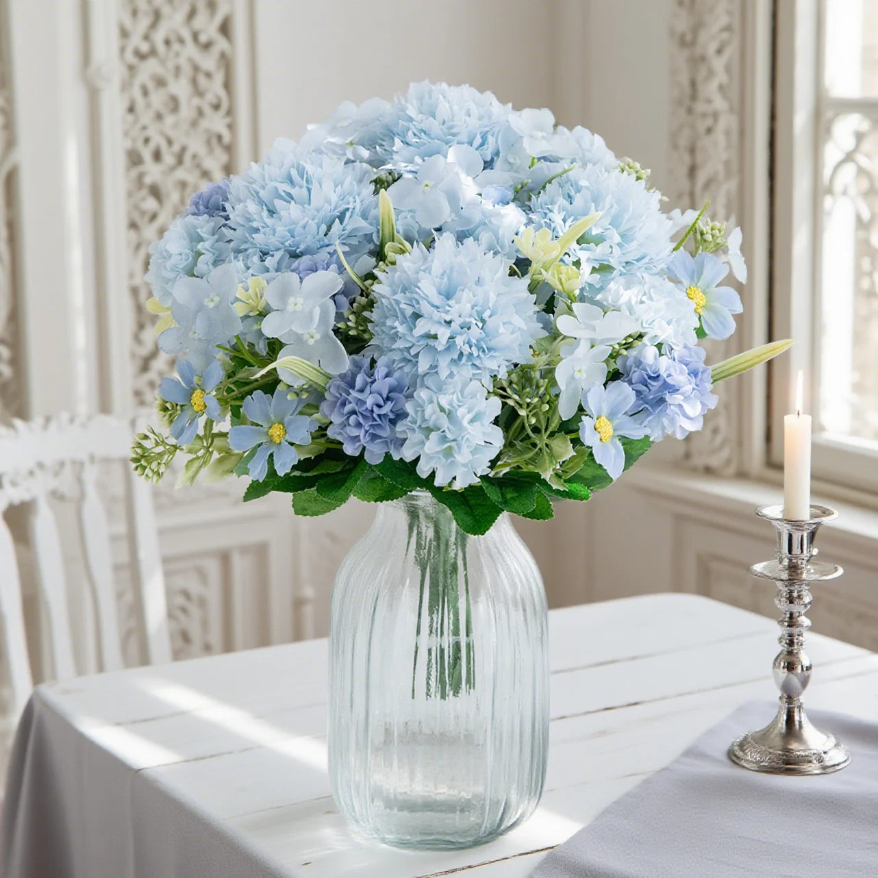Artificial Silk Rose Bouquet for Wedding & Home Decor