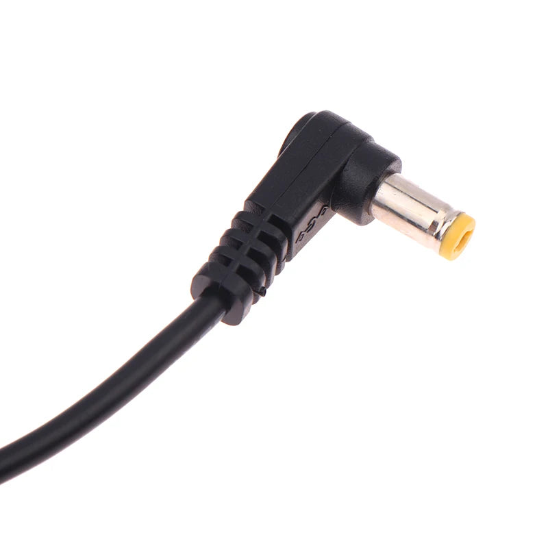 5.5 X 2.1mm/2.5mm Right Angle DC Power Cable DC Male Plug Power Contor Plug Contor Extension Line Peaceful Pleasures Health and Wellness