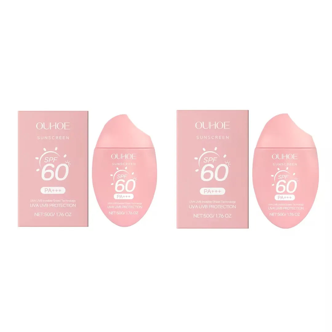 Moisturizing Brightening Sunscreen Cream SPF50+ for Daily Care Peaceful Pleasures Health and Wellness 50g x2 boxed