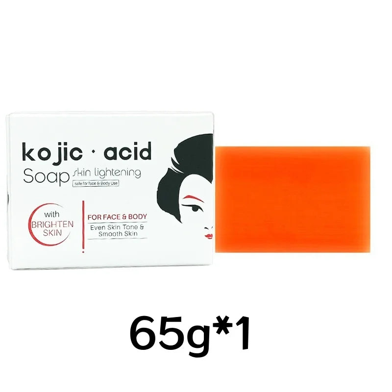 Kojic Acid Soap Face Body 100g Handmade Papaya Soap Deep Cleansing Brightening Skin Whitening Soap For Daily Facial Cleansing Peaceful Pleasures Health and Wellness Kojic acid soap 65g
