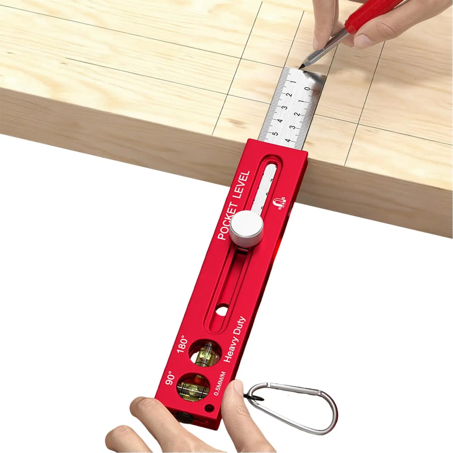 Aluminum Precision T-Track Slide Ruler – Inch & Metric