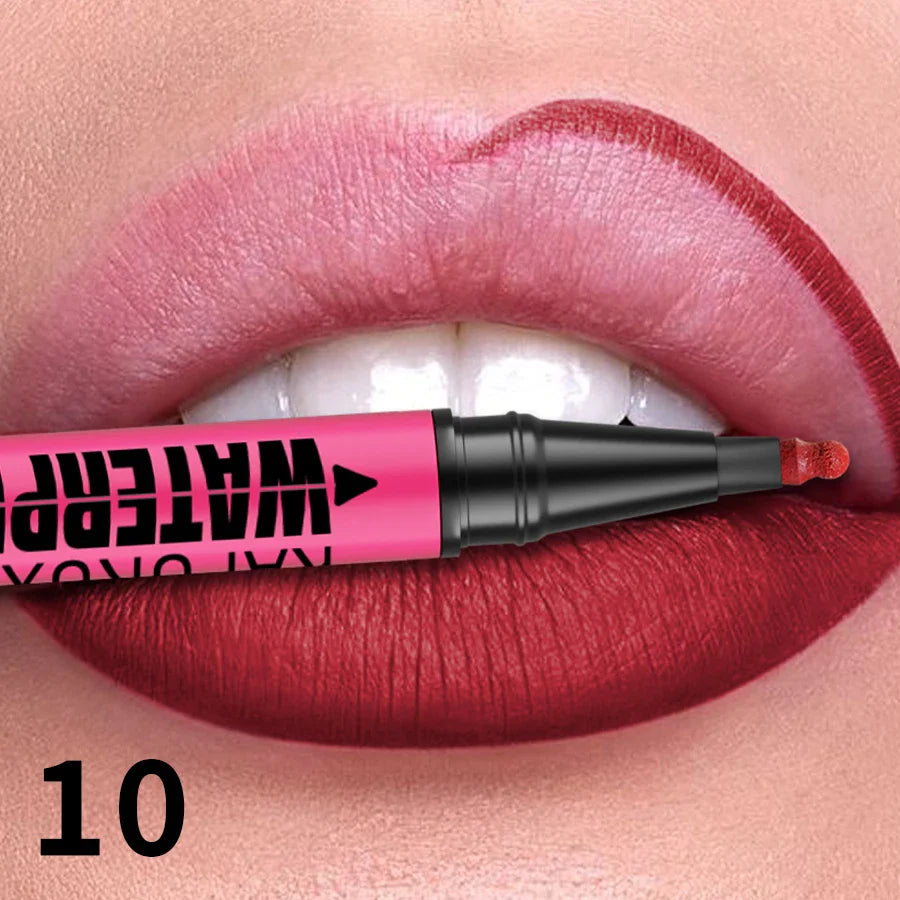 KAFURUX Matte Liquid Lip Liner – 12 Colors, Waterproof