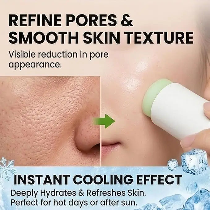 Cactus Pore Relief Multi Balm Stick Cooling & De-Puffing Face Balm for Enlarged Pores,Pore Minimizer,Smooths Texture Non-Greasy Peaceful Pleasures Health and Wellness