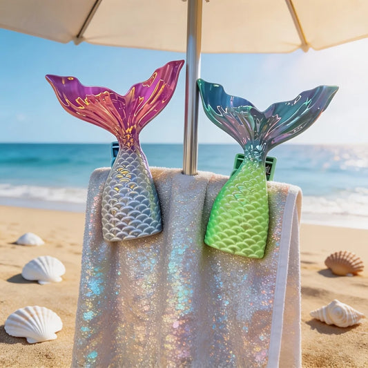 Flamingo Beach Towel Clips – Windproof Decorative Clothes Pins Beach Chair Clips Peaceful Pleasures Health and Wellness