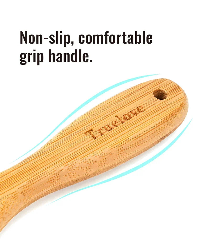 Truelove Bamboo Stainless Steel Pet Grooming Comb TLK25132 Peaceful Pleasures Health and Wellness