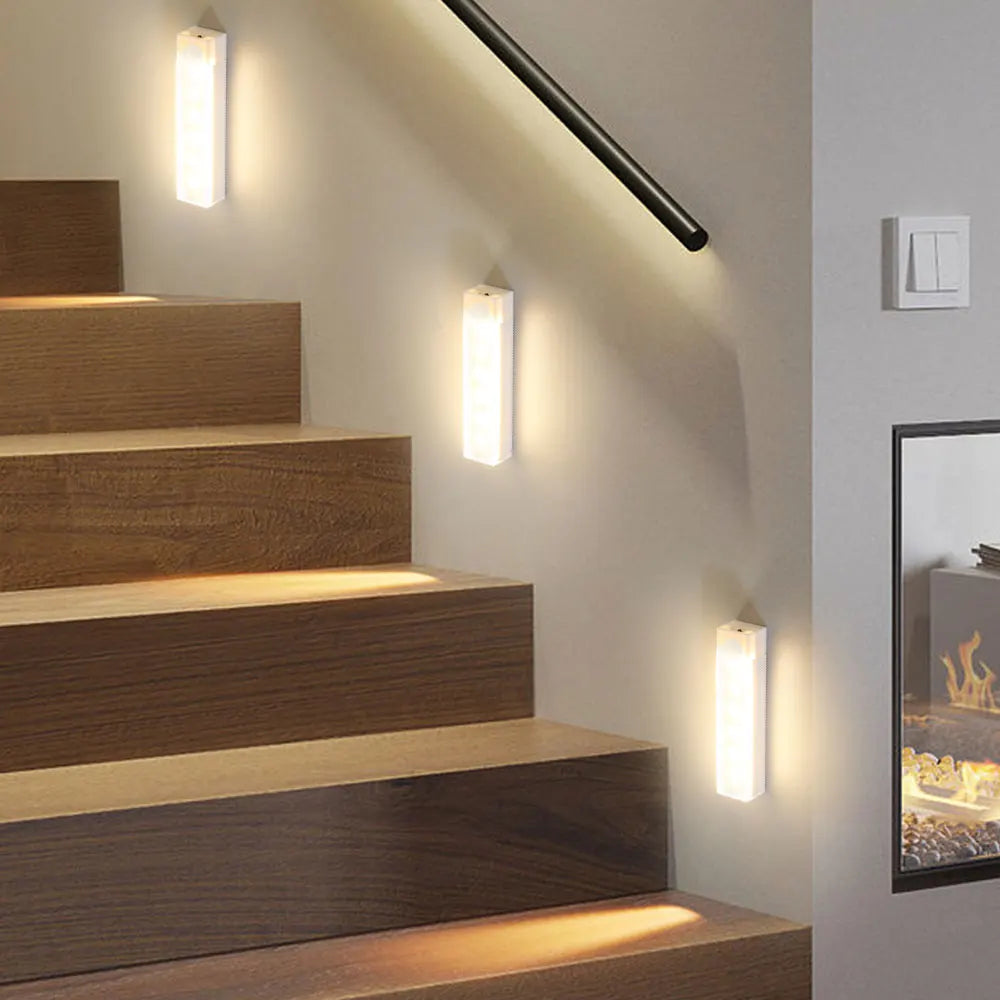RUNTOIN LED Motion Sensor Light USB Rechargeable Wireless