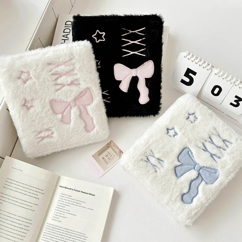 A6 Ballet Plush Bowknot Photocard Binder Album | Kpop Collect Book