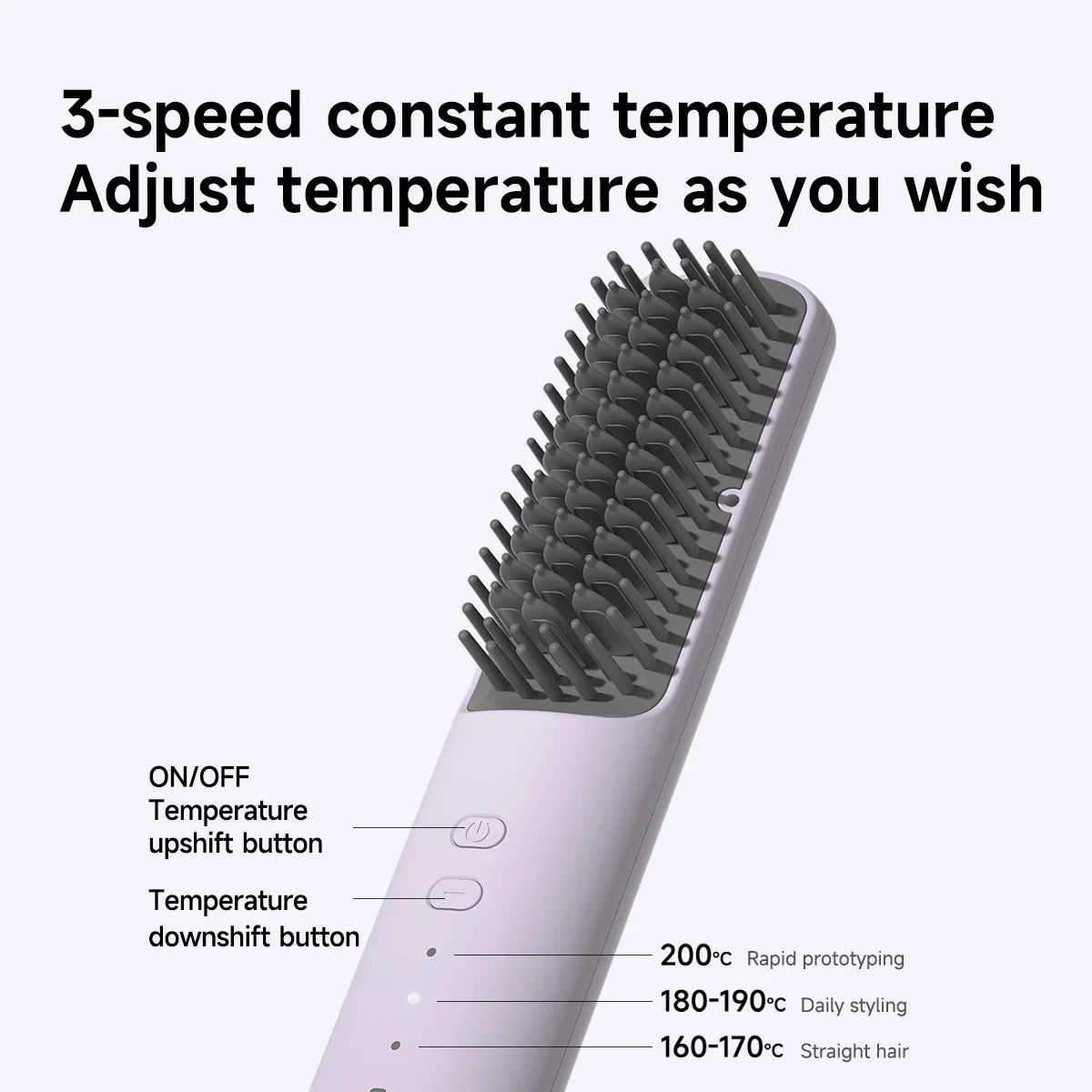 DOCOLAB 2-in-1 Cordless Hair Straightener & Curler Brush