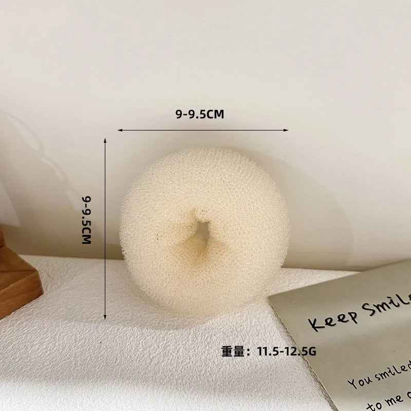 3PCS Maruki Head Hair Curler, Korean Style Versatile Hair Accessories, Fluffy Curled Lady Easy Big Ring Hair Styling Tools Peaceful Pleasures Health and Wellness WHITE