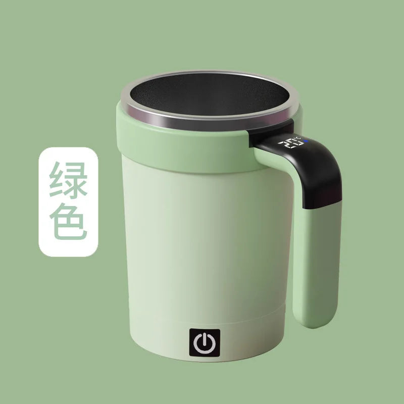 Smart Self-Stirring Mug with Temp Display | Electric Thermos Cup
