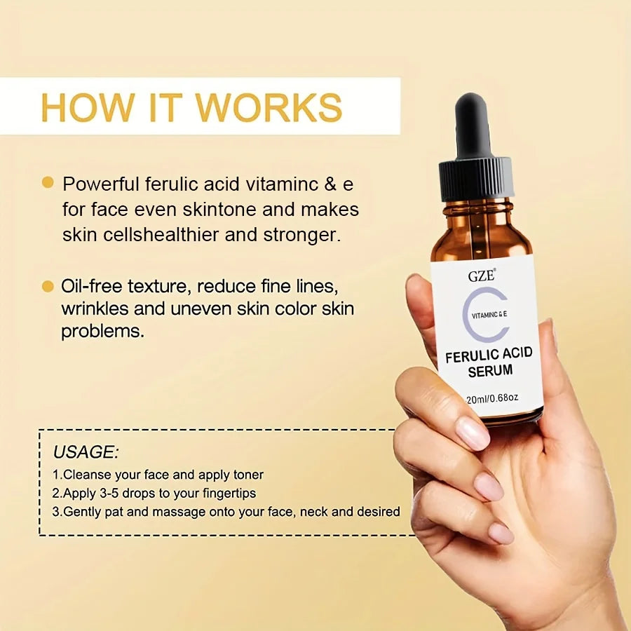 GZE Ferulic Serum – Vitamin C, E & Ascorbic Acid Face Essence