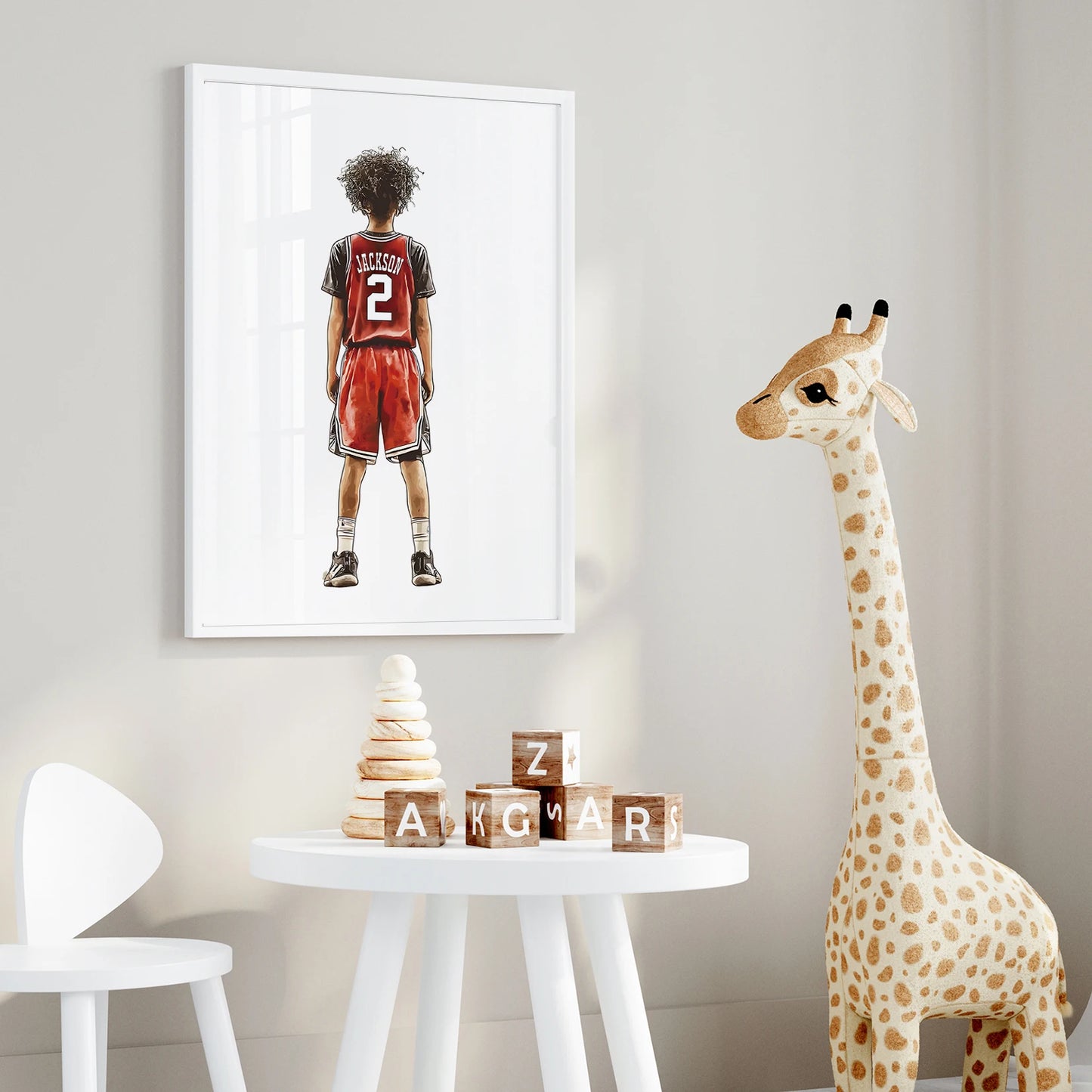 3-Piece Personalized Basketball Canvas Wall Art Print Set