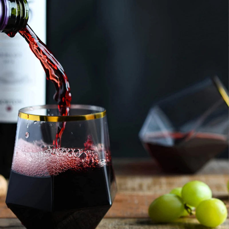 360ml Plastic Whiskey Cup Wedding Wine Glasses Drinkware Transparent Cocktail Glass Party Bar Club Drinking Tools Tea Coffee Mug Peaceful Pleasures Health and Wellness