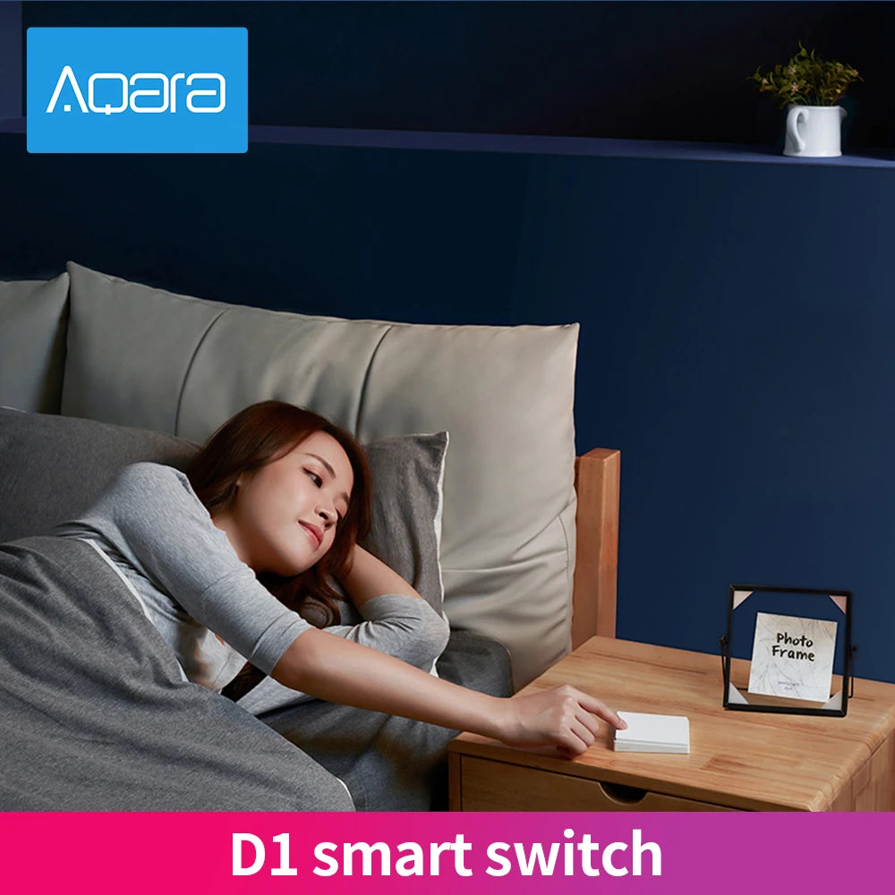 Aqara D1 Smart Wall Switch Zigbee Wireless Remote Control Key Light Switch Neutral Fire Wire Triple Button For Mijia Smart Home Peaceful Pleasures Health and Wellness