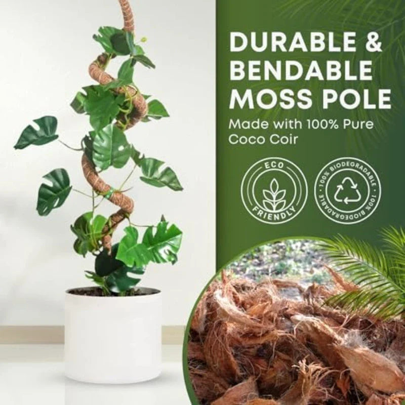 Bendable Coco Coir Moss Pole for Monstera & Climbing Plants