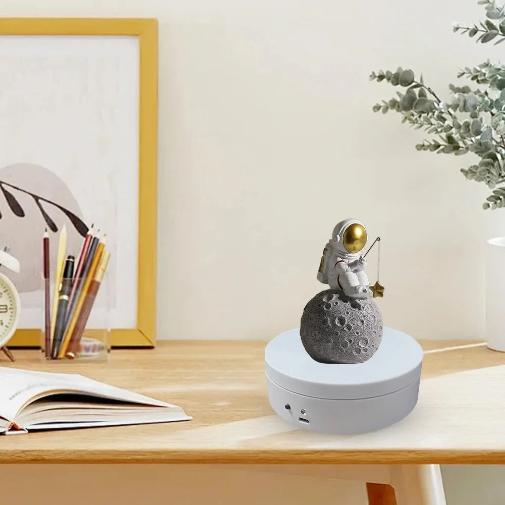 360° Motorized Rotating Display Stand – USB & Battery Turntable