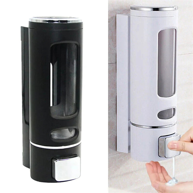 400ml Shower Soap Dispenser Wall Mounted Shampoo And Conditioner Dispenser Adhesive Handwashing Fluid Dispenser Peaceful Pleasures Health and Wellness