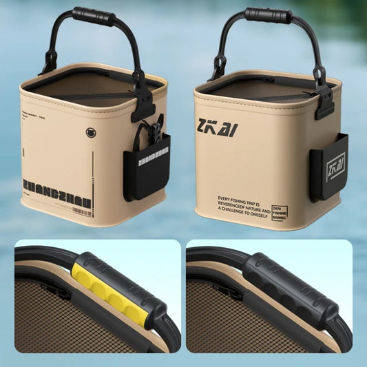 Large Capacity Fishing Tackle Storage Bucket, 8L/13L Durable Suitcase for All Fishing Gear and Outdoor Angling Accessories Peaceful Pleasures Health and Wellness