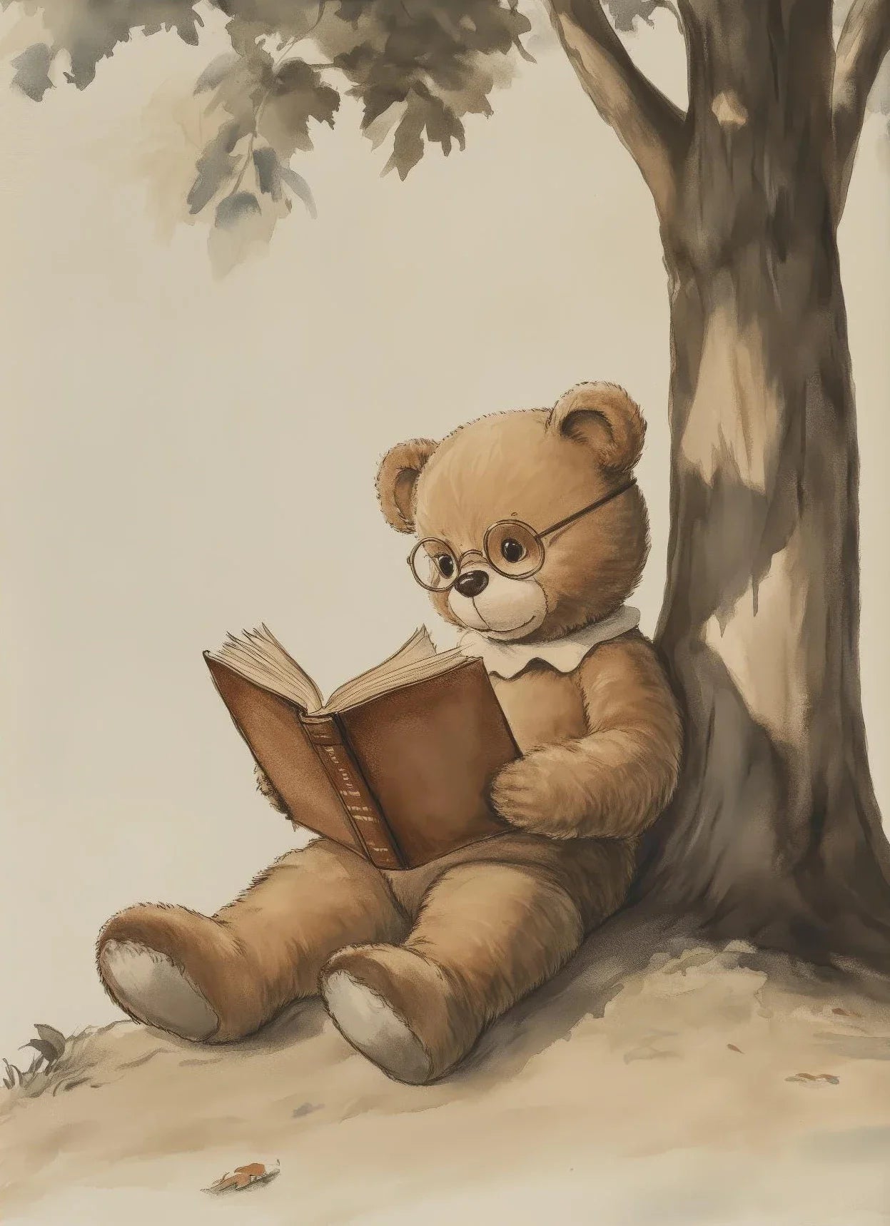 Cartoon Animal Canvas Wall Art | Unframed Modern Poster Print