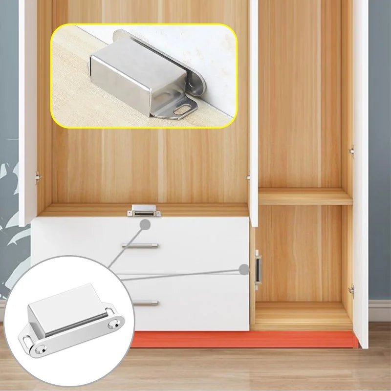 2 Magnetic Door Suction Hardware Accessories Closed Used Kitchen