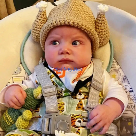 Knitted Turkey Hat for Kids & Adults | Holiday Costume Hat Novelty Costume Hat Peaceful Pleasures Health and Wellness CN